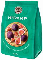 Конфеты МИКАЕЛЛО Инжир в бело-темной глазури, 240г
