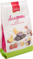 Конфеты ВИВАЛЬ Ассорти фруктов в шоколадной глазури, 180г