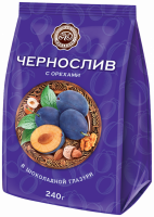Конфеты МИКАЕЛЛО Чернослив с орехами в шоколадной глазури, 240г