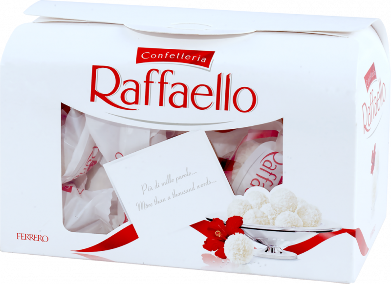 Конфеты RAFFAELLO с цельным миндальным орехом в кокосовой обсыпке, 240г Конфеты RAFFAELLO с цельным миндальным орехом в кокосовой обсыпке, 240г