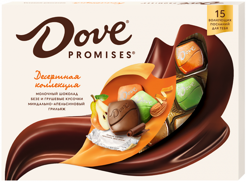 Набор конфет DOVE Promises Десертное ассорти, 118г Набор конфет DOVE Promises Десертное ассорти, 118г