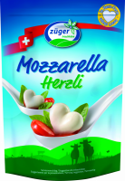Сыр мягкий ZUGER Моцарелла Сердечки 45%, без змж, 130г