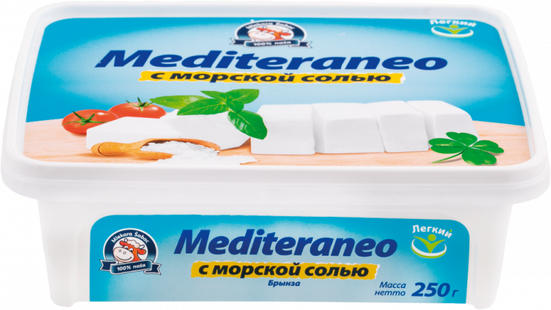 Сыр MLEKARA SABAC Mediteraneo брынза с морской солью 25%, без змж, 250г Сыр MLEKARA SABAC Mediteraneo брынза с морской солью 25%, без змж, 250г