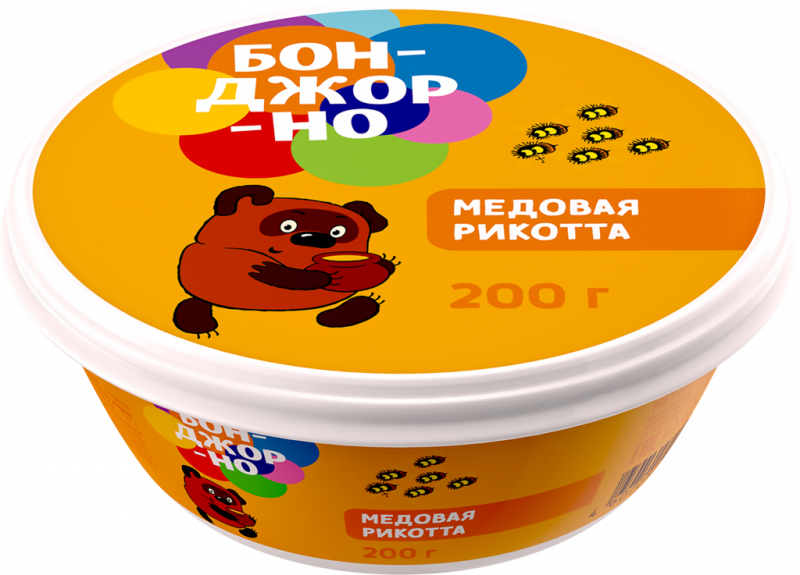 Сыр БОНДЖОРНО Рикотта медовая 35%, без змж, 200г Сыр БОНДЖОРНО Рикотта медовая 35%, без змж, 200г