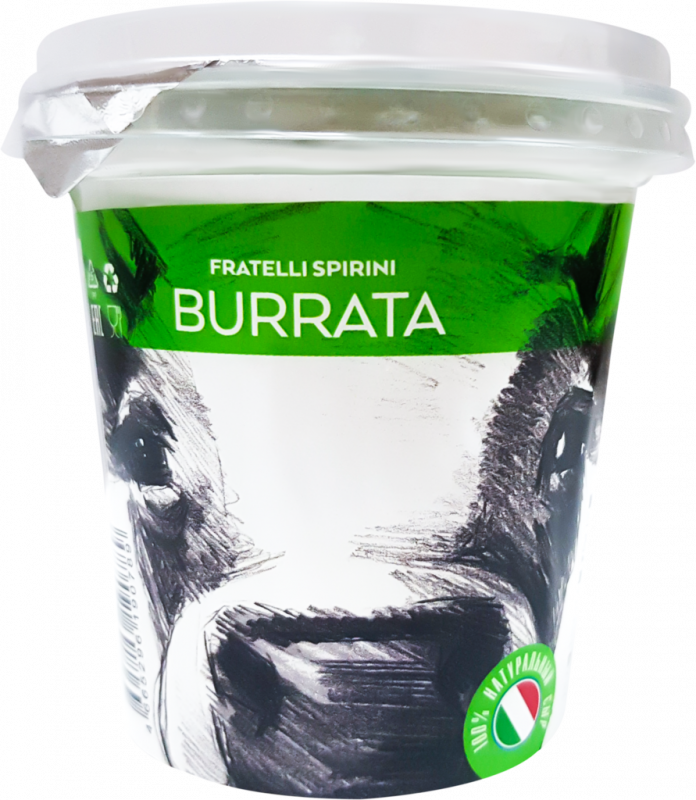 Сыр мягкий FRATELLI SPIRINI Burrata 59%, без змж, 320г Сыр мягкий FRATELLI SPIRINI Burrata 59%, без змж, 320г