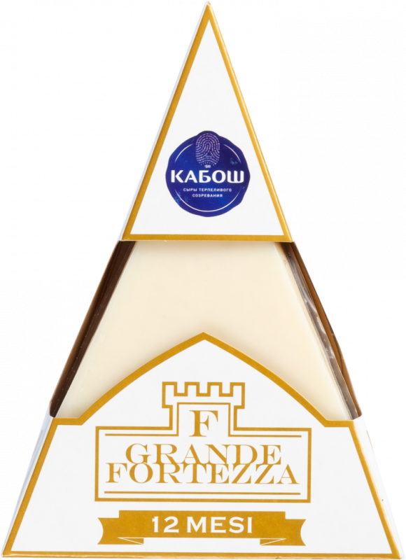 Сыр твердый КАБОШ Grande Fortezza 50%, 12 месяцев, без змж, 200г Сыр твердый КАБОШ Grande Fortezza 50%, 12 месяцев, без змж, 200г