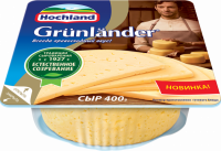 Сыр полутвердый HOCHLAND Grunlander 50%, без змж, 400г