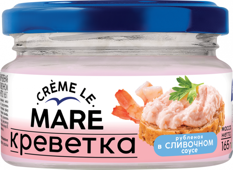 Креветка рубленая БАЛТИЙСКИЙ БЕРЕГ Creme le Mare, ваннамей в сливочном соусе, 165г Креветка рубленая БАЛТИЙСКИЙ БЕРЕГ Creme le Mare, ваннамей в сливочном соусе, 165г