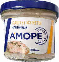 Паштет АМОРЕ Сливочный, из кеты горячего копчения, 100г