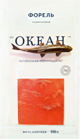 Форель слабосоленая ОКЕАН филе-ломтики, 100г