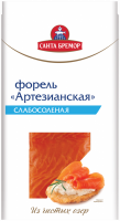 Форель слабосоленая САНТА БРЕМОР Артезианская, филе-кусок, 200г