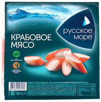 Крабовое мясо РУССКОЕ МОРЕ (имитация), 200г