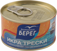 Икра трески слабосоленая БАЛТИЙСКИЙ БЕРЕГ, 130г