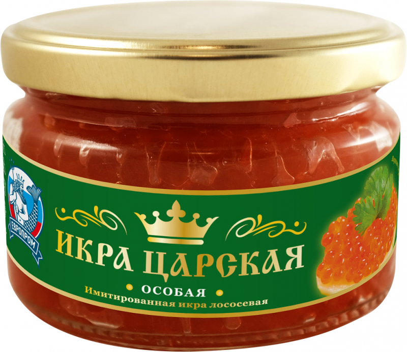 Икра лососевая ЦАРСКАЯ Особая имитированная, 220г Икра лососевая ЦАРСКАЯ Особая имитированная, 220г