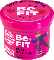 Риет из трески МЕРИДИАН Be Fit, с семена чиа и клюквой, 100г