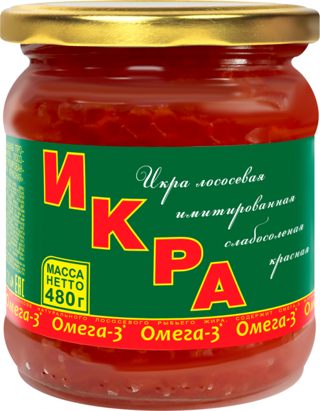 Икра красная БАЛТИЙСКИЙ БЕРЕГ имитированная, 480г Икра красная БАЛТИЙСКИЙ БЕРЕГ имитированная, 480г