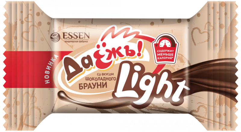 Конфеты ДАЁЖЪ Light со вкусом шоколадного брауни, весовые Конфеты ДАЁЖЪ Light со вкусом шоколадного брауни, весовые