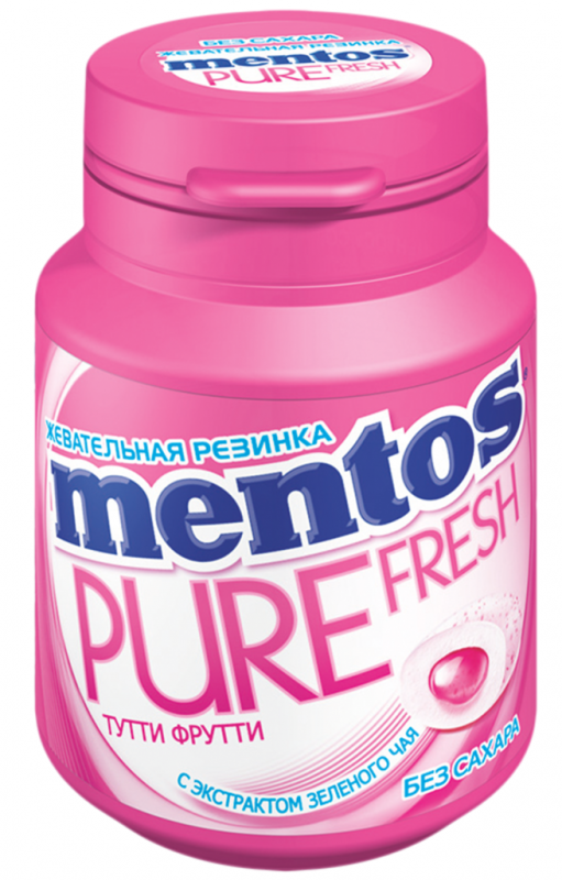 Жевательная резинка MENTOS со вкусом Тутти Фрутти, без сахара, 54г Жевательная резинка MENTOS со вкусом Тутти Фрутти, без сахара, 54г