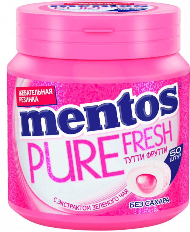Жевательная резинка MENTOS Pure fresh со вкусом Тутти Фрутти, 100г Жевательная резинка MENTOS Pure fresh со вкусом Тутти Фрутти, 100г
