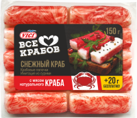 Крабовые палочки VICI с мясом натурального краба, 170г