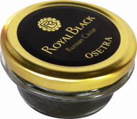 Икра осетровая ROYAL BLACK зернистая пастеризованная, 100г