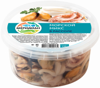 Морской микс МЕРИДИАН в рассоле, 430г