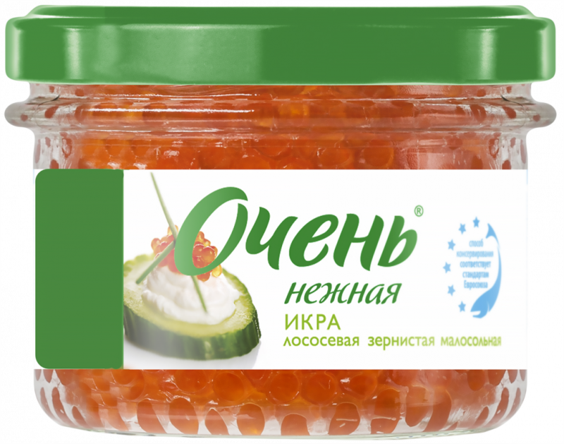 Икра лососевая соленая ПУТИНА Очень нежная зернистая 1-й сорт, 220г Икра лососевая соленая ПУТИНА Очень нежная зернистая 1-й сорт, 220г