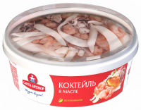 Коктейль из морепродуктов САНТА БРЕМОР Морской микс, в растительном масле, 300г