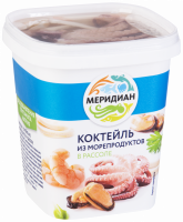 Коктейль из морепродуктов МЕРИДИАН в рассоле, 415г