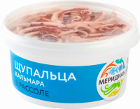 Кальмар МЕРИДИАН щупальца в рассоле, 430г