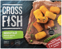 Минтай замороженный POLAR Cross Fish, мини-филе в панировке, 240г