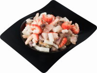 Ассорти из морепродуктов варено-мороженное VICI с изделиями формованными из сурими, весовое