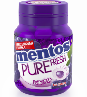 Жевательная резинка MENTOS Pure fresh со вкусом винограда, 54г