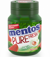 Жевательная резинка MENTOS Pure fresh со вкусом арбуза, 54г