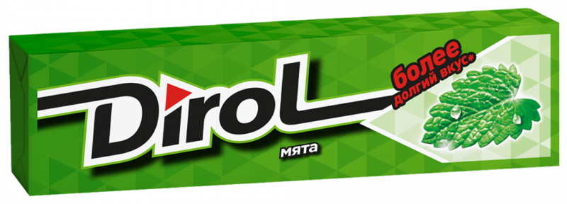 Жевательная резинка DIROL Мята, 13,6г Жевательная резинка DIROL Мята, 13,6г