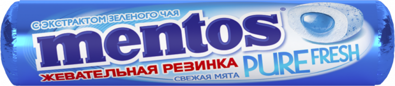 Жевательная резинка MENTOS Pure fresh со вкусом мяты, 15,5г Жевательная резинка MENTOS Pure fresh со вкусом мяты, 15,5г