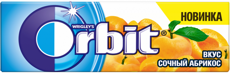 Жевательная резинка ORBIT Абрикос, 13,6г Жевательная резинка ORBIT Абрикос, 13,6г
