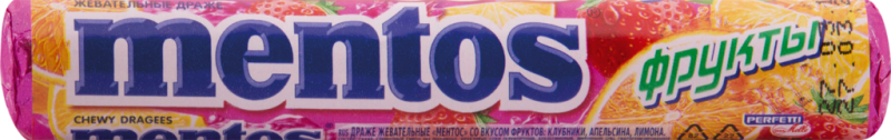 Драже жевательное MENTOS ассорти фруктовых вкусов, 37г Драже жевательное MENTOS ассорти фруктовых вкусов, 37г