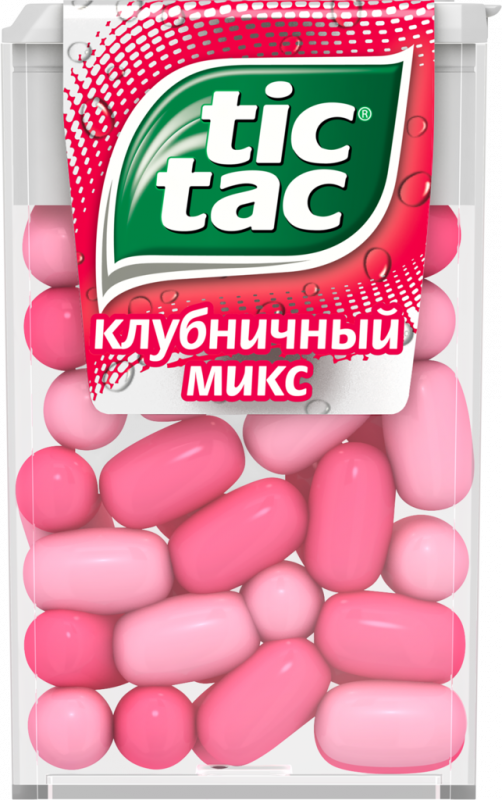 Драже TIC TAC Клубничный Микс, 16г