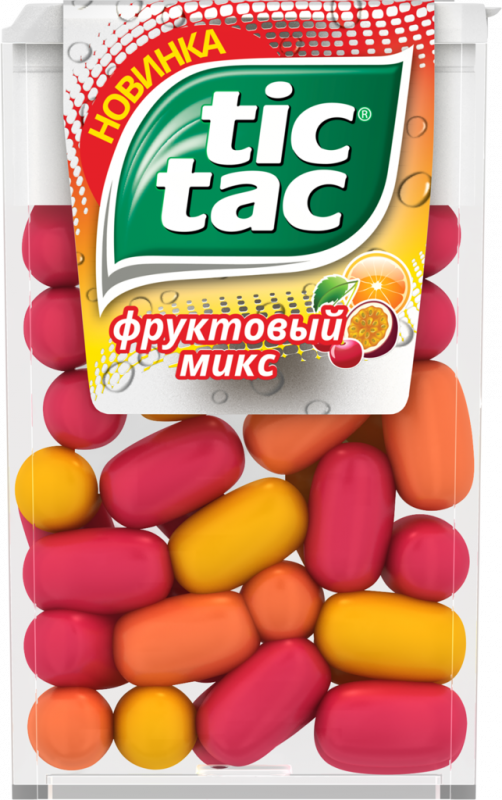 Драже TIC TAC Фруктовый микс (вишня, апельсин, маракуйя), 16г Драже TIC TAC Фруктовый микс (вишня, апельсин, маракуйя), 16г