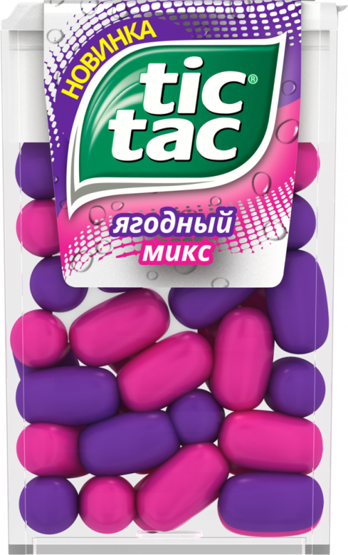 Драже TIC TAC Ягодный микс (малина, голубика), 16г Драже TIC TAC Ягодный микс (малина, голубика), 16г