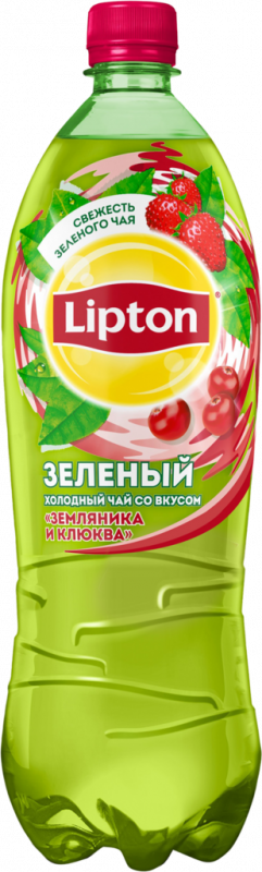 Напиток LIPTON Холодный чай Земляника и клюква, 1л