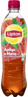Напиток LIPTON Холодный черный чай со вкусом арбуза и мяты негазированный, 0.5л