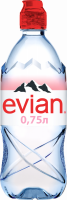 Вода минеральная EVIAN природная столовая негазированная, 0.75л