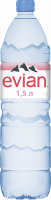 Вода минеральная EVIAN природная столовая негазированная, 1.5л