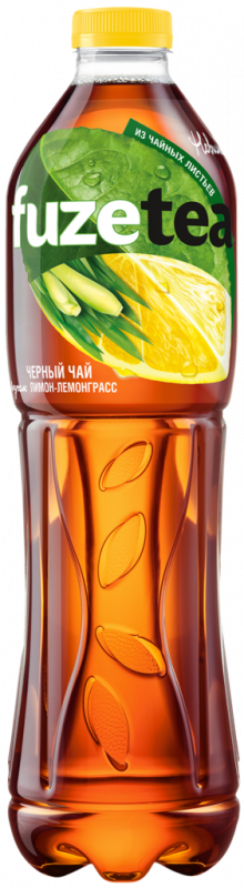 Напиток FUZE Черный чай Лимон-лемонграсс негазированный, 1.5л