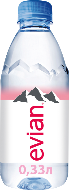 Вода минеральная EVIAN природная столовая негазированная, 0.33л
