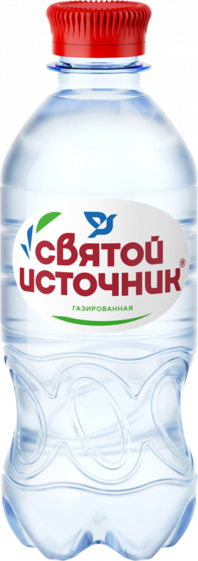 Вода питьевая СВЯТОЙ ИСТОЧНИК газированная, 0.33л