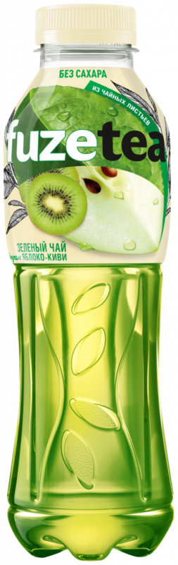 Напиток FUZE Tea Чай зеленый со вкусом яблоко, киви без сахара негазированный, 0.5л Напиток FUZE Tea Чай зеленый со вкусом яблоко, киви без сахара негазированный, 0.5л