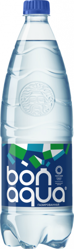 Вода питьевая BONAQUA сильногазированная, 1л Вода питьевая BONAQUA сильногазированная, 1л